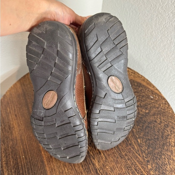 Earth Origin Size 7.5 Brown Leather Slip On Loafers Casual Walking Shoes Comfort - Picture 4 of 7